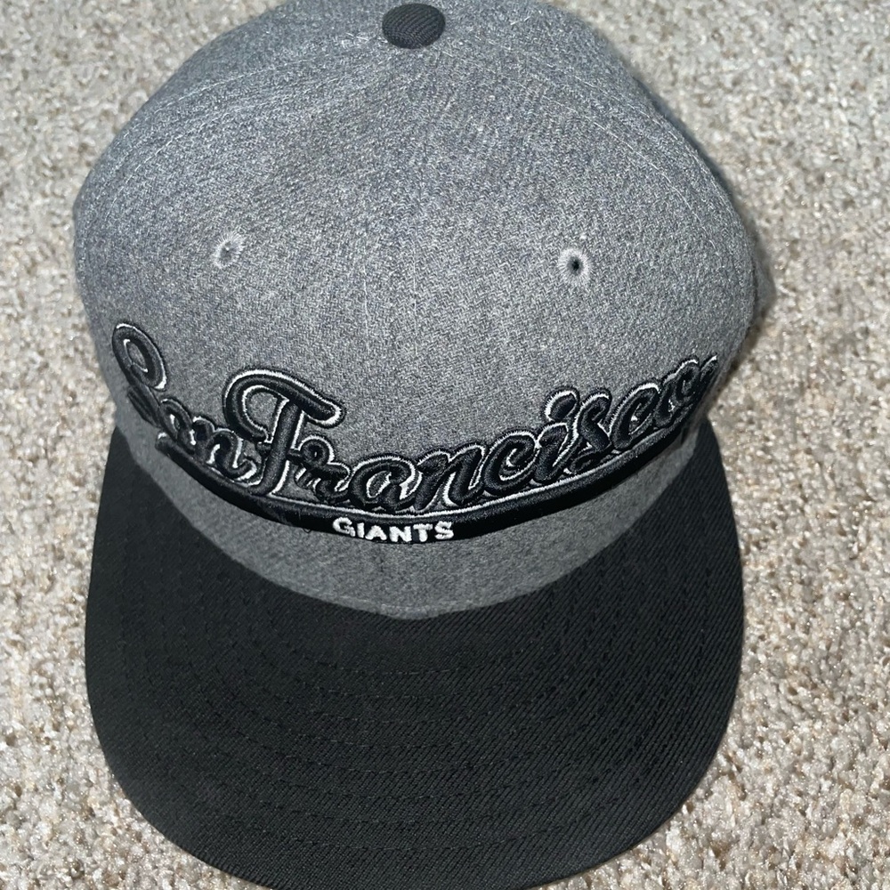 New Era San Francisco Giants Wool Mens Gray SnapBack